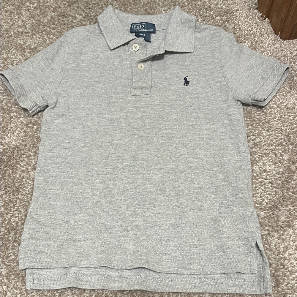 Polo Ralph Lauren Heather Gray Polo, Size 4/4T Boys
